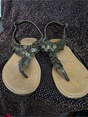 Size 8 Coined Sandals. Great Shape.